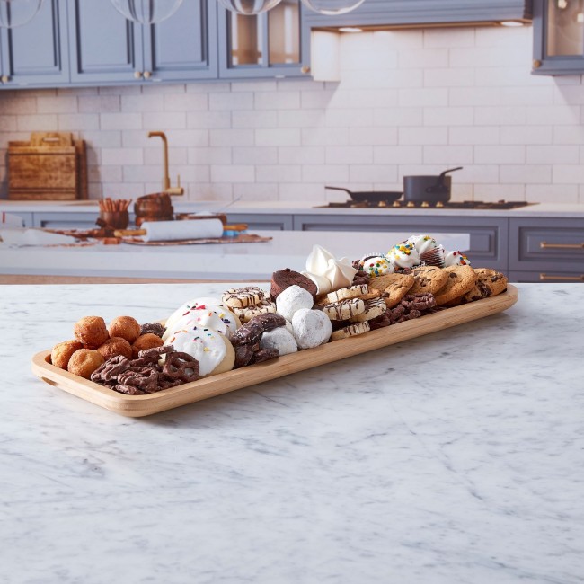 Сервираща дъска с капак, бамбук, 17x56 см - Farberware