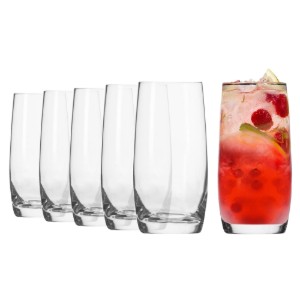 Комплект чаши "long drinks" от 6 части, от стъкло, 350мл, "Blended" - Krosno