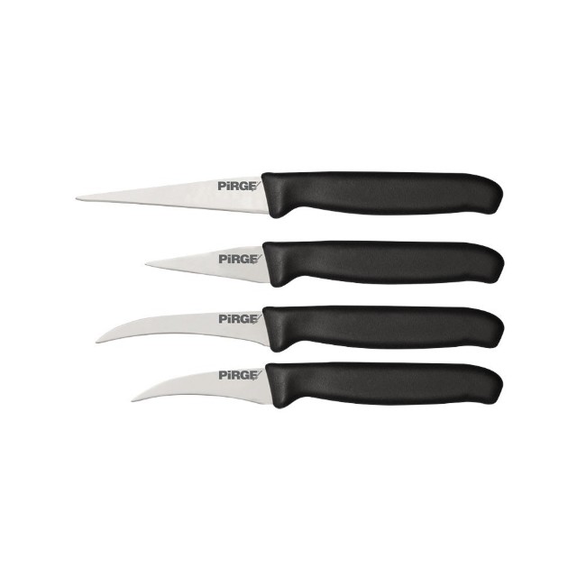 Комплект от 4 ножа за декориране, "Gastro", Black - Pirge