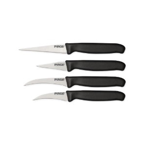 Комплект от 4 ножа за декориране, "Gastro", Black - Pirge