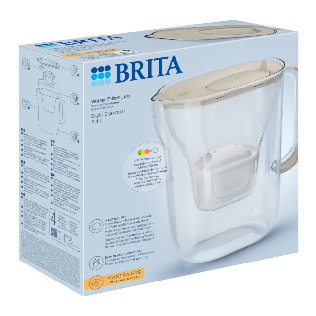 Филтърна кана BRITA Style 2.4 л Maxtra Pro Limescale Expert (Sand)