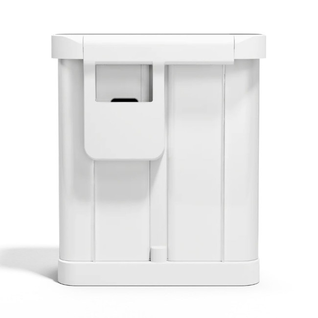 Кошче за боклук с педал, с две отделения, 58 л, неръждаема стомана, White Steel - simplehuman