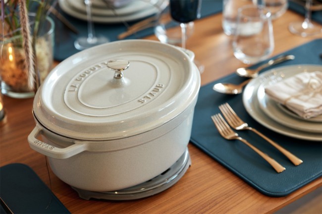 Овална тенджера за готвене Cocotte, чугунена, 37 см/8 л, White Truffle - Staub