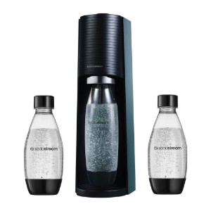 Устройство за газиране на вода, "Terra", включени 3 бутилки, черно - SodaStream
