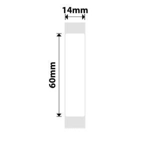 N1 ролка с етикети, 14x60 мм, 110 бр./ролка, бели - NIIMBOT