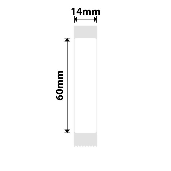 N1 ролка с етикети, 14x60 мм, 110 бр./ролка, бели - NIIMBOT