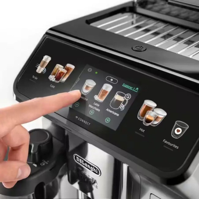 Автоматична еспресо машина, 1450 W, "Eletta Explore", сребро - DeLonghi