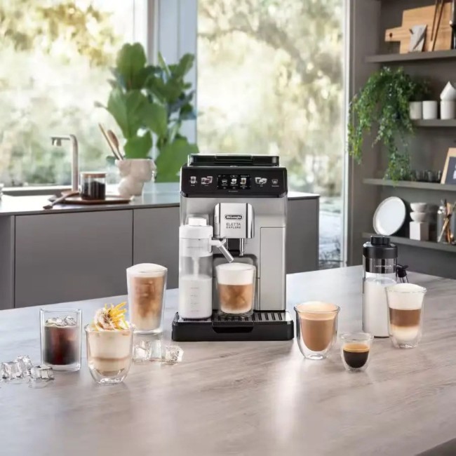Автоматична еспресо машина, 1450 W, "Eletta Explore", сребро - DeLonghi