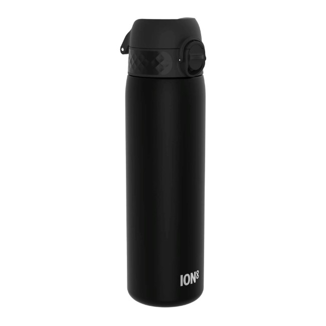 Slim бутилка за вода, recyclon, 500мл, Черен - Ion8