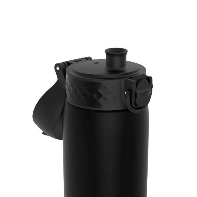 Slim бутилка за вода, recyclon, 500мл, Черен - Ion8