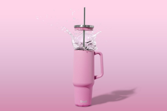 Топлоизолирана чаша, неръждаема стомана, 1,1 л, Hydrangea Pink - S'well