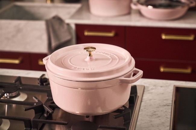 Тенджера за готвене Cocotte, чугунена, 24 см/3,7 л, Sorbet Rose - Staub