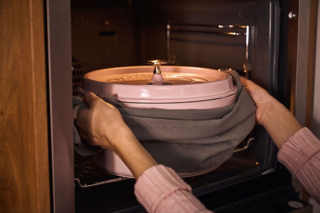 Тенджера за готвене Cocotte, чугунена, 24 см/3,7 л, Sorbet Rose - Staub