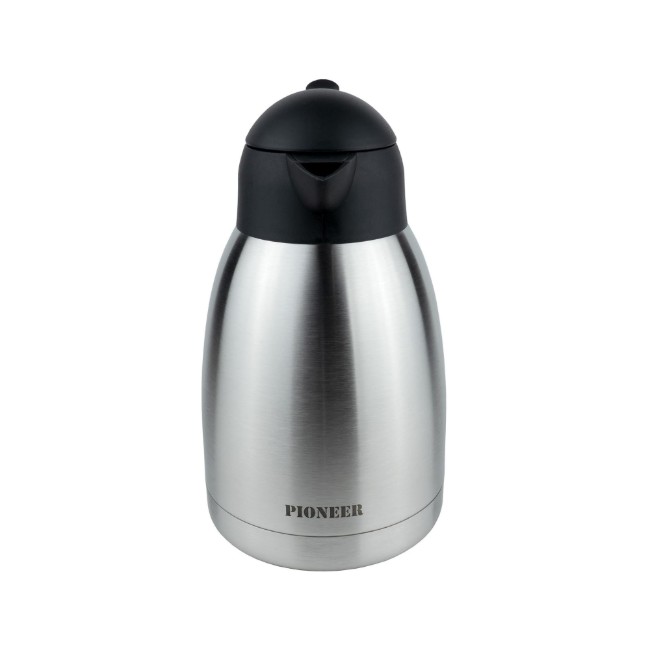 Термоизолационна кана, неръждаема стомана, 1.5 л, "Pioneer", сатен - Grunwerg