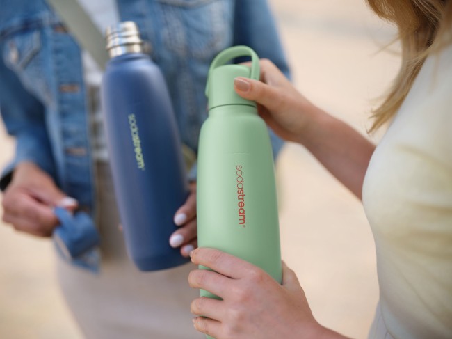 Термос бутилка "Fizz&Go Cool", неръждаема стомана, 0.9 л, мента - SodaStream
