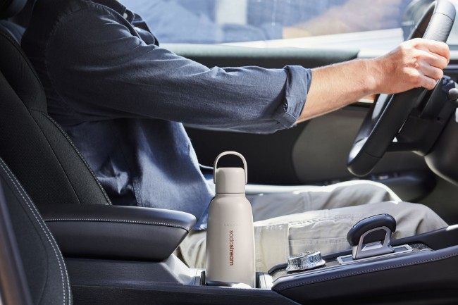 Термос бутилка "Fizz&Go Cool", неръждаема стомана, 0.9 л, пясък - SodaStream