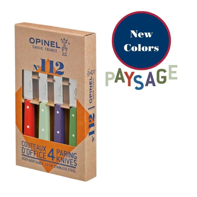 Комплект ножове N°112, 4 части, "Les Essentiels", Paysage - Opinel