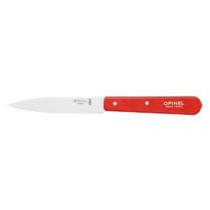 Нож за рязане N°112, неръждаема стомана, 10 см, "Les Essentiels", червен - Opinel