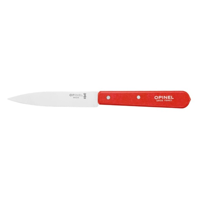 Нож за рязане N°112, неръждаема стомана, 10 см, "Les Essentiels", червен - Opinel