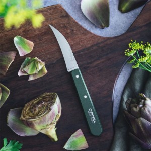 Нож за рязане N°114, неръждаема стомана, 7 см, "Les Essentiels", зелен - Opinel