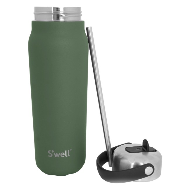 Термос бутилка за напитки, неръждаема стомана, 700 мл, "Explorer Flip Straw", Jasper - S'well