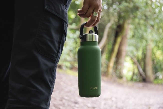 Термос бутилка за напитки, неръждаема стомана, 700 мл, "Explorer Flip Straw", Jasper - S'well