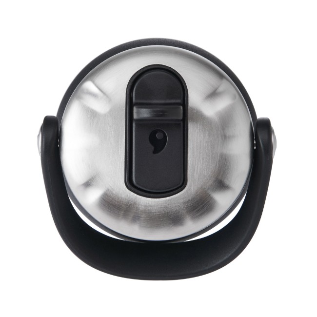 Изолирана бутилка за вода с вградена сламка, неръждаема стомана, 700 ml, "Explorer Flip Straw", Onyx - S'well