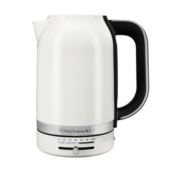 Електрическа кана с променлива температура, 1.7 л, Porcelain White - KitchenAid