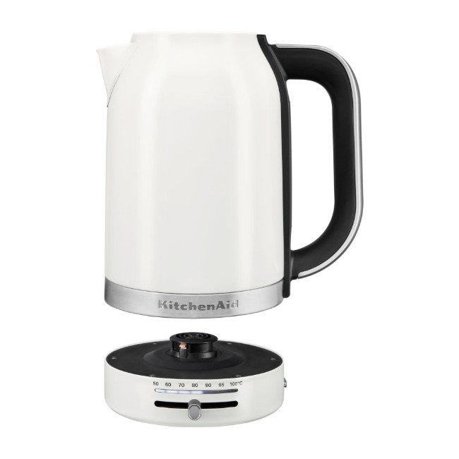 Електрическа кана с променлива температура, 1.7 л, Porcelain White - KitchenAid