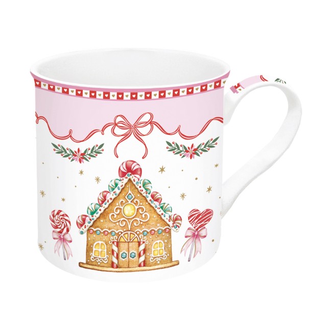 Комплект от 2 порцеланови чаши, 300 мл, "Sweet Christmas" - Nuova R2S