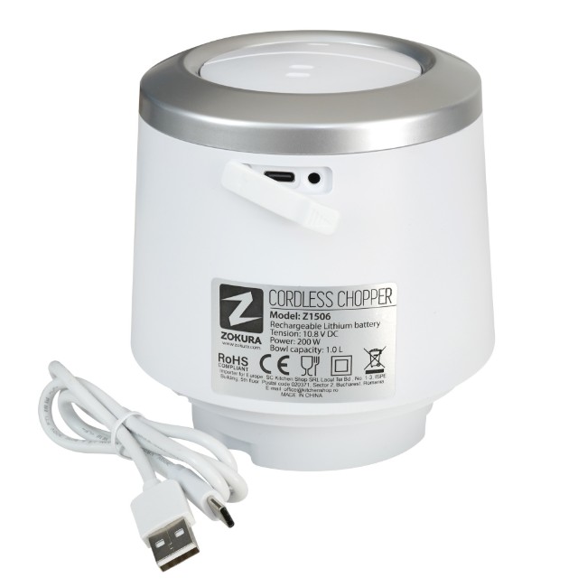 Безжичен чопър, 1 л, 200 W - Zokura