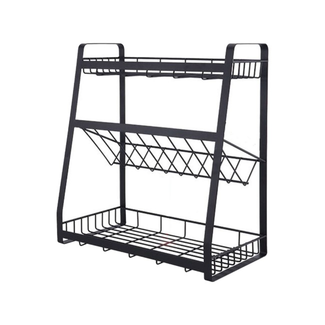 Поставка за подправки, въглеродна стомана, 35 x 18 x 38 см - Zokura