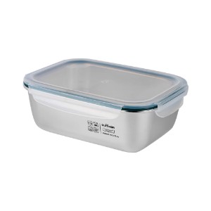 Правоъгълен контейнер за съхранение на храна, неръждаема стомана, 2800 мл, "Simple" - Cuitisan
