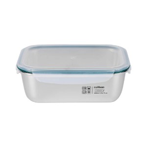 Правоъгълен контейнер за съхранение на храна, неръждаема стомана, 2800 мл, "Simple" - Cuitisan