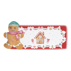 Плато за сервиране, порцелан, 36 x 16 см, "Sweet Christmas" - Nuova R2S