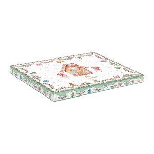 Порцеланово плато във формата на коледна елха, 25,5 x 20,5 см, "Sweet Christmas" - Nuova R2S