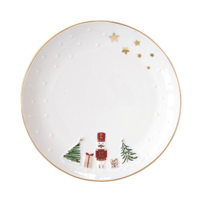 Комплект от 2 чинии, с релефен мотив, 16 см, "Let it Snow" - Nuova R2S