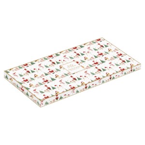 Порцеланов поднос, с релефен мотив, 34,5 x 15 см, "Let it Snow" - Nuova R2S