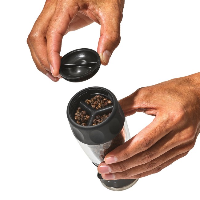 Мелничка за черен пипер, 19,5 см, акрил, "SoftWorks" - OXO