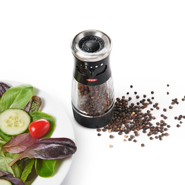 Мелничка за черен пипер, 19,5 см, акрил, "SoftWorks" - OXO