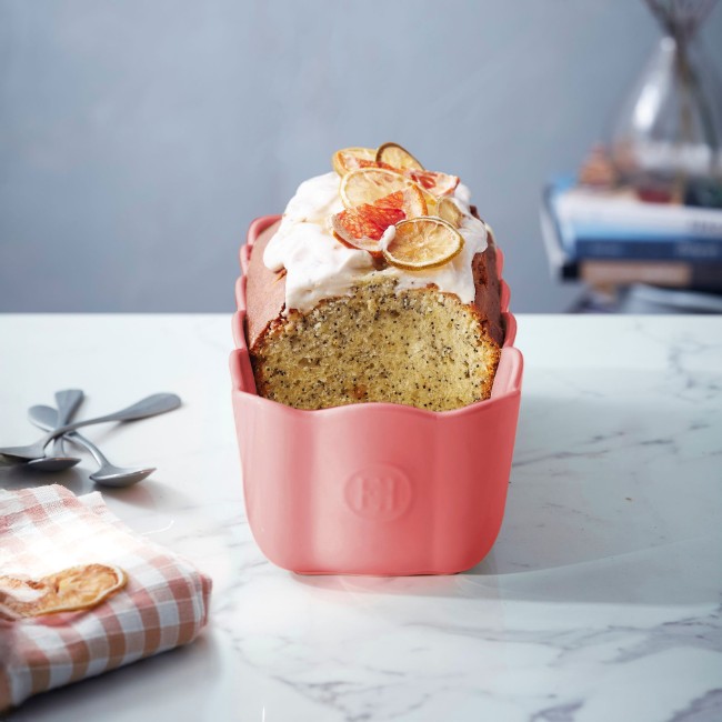 Тава за пандишпан, керамика, 28.5 х 13см / 1.8 л, Rose Candy - Emile Henry