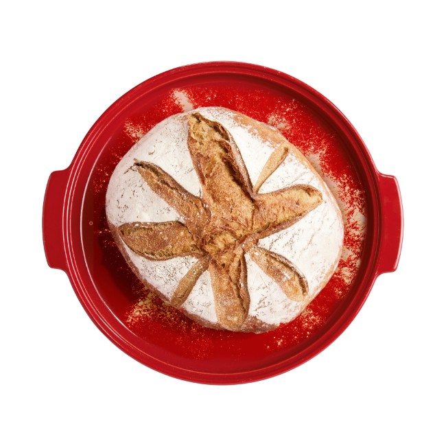 Съд за печене на хляб, керамична, 30 см, Burgundy - Еmile Henry