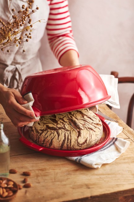 Съд за печене на хляб, керамична, 30 см, Burgundy - Еmile Henry