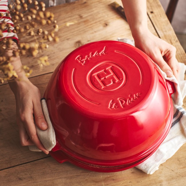 Съд за печене на хляб, керамична, 30 см, Burgundy - Еmile Henry