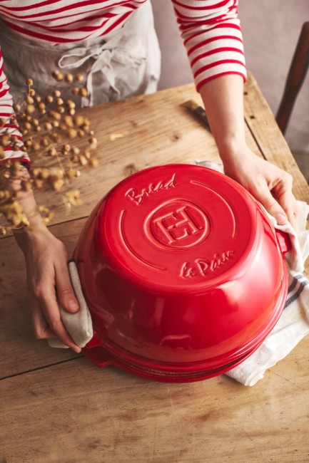 Съд за печене на хляб, керамична, 30 см, Burgundy - Еmile Henry