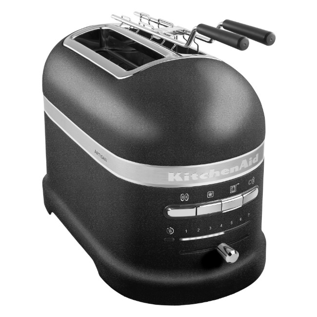 2-слот Занаятчийски тостер, 1250W, Cast Iron Black - KitchenAid