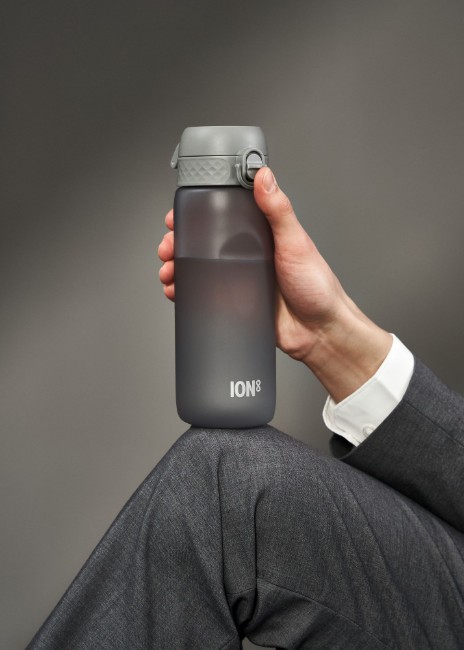 Бутилка за вода, рециклирана, 750 мл, сива - Ion8