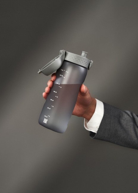Бутилка за вода, рециклирана, 750 мл, сива - Ion8