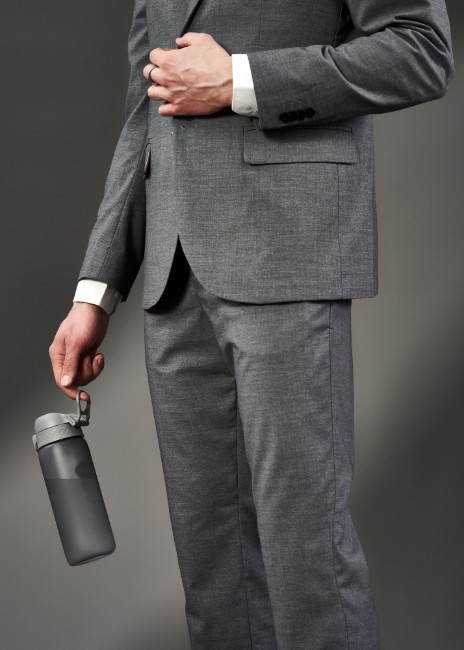 Бутилка за вода, рециклирана, 750 мл, сива - Ion8