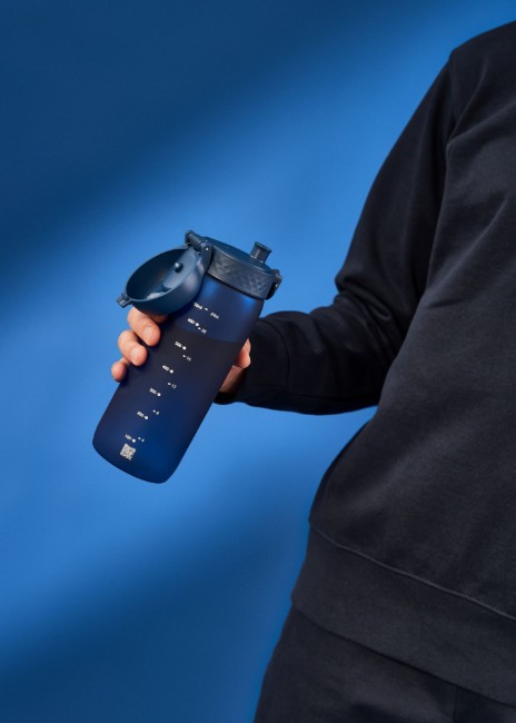 Бутилка за вода, рециклирана, 750 мл, тъмносиня - Ion8